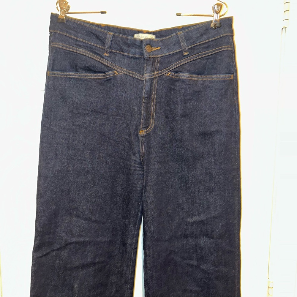 Anatomie wide leg dark wash jeans L